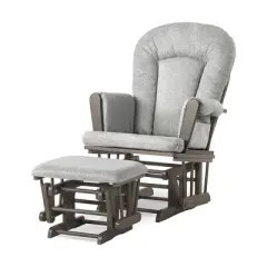 Child Craft Tranquil Glider and Ottoman - Dapper Gray