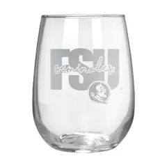 NCAA Florida State Seminoles The Vino Stemless 17oz Wine Glass - Clear