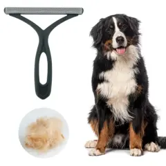 Unique Bargains Durable Double-Sided Pet Hair Remover 1 Pc