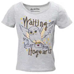 Harry Potter Hedwig Owl Girls T-Shirt and French Terry Shorts Outfit Set Little Kid to Big Kid 