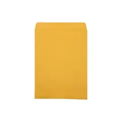 JAM Paper Booklet Envelope 10" x 13" Brown Kraft 50/Pack (4153i)