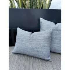 Seaside Smooth Indigo Indoor Outdoor Pillow