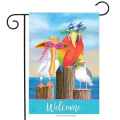 Briarwood Lane Garden Flag 12x18 For Outdoor Coastal Bird Welcome Summer For Summer Garden Flag Flags For Outside