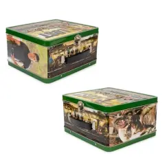 Toynk LOST Cast Metal Tin Lunch Box Tote | 8 x 7 x 4 Inches