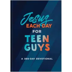 Jesus Each Day for Teen Guys - by  Compiled by Barbour Staff (Hardcover)