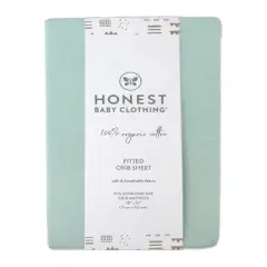 Honest Baby Organic Fitted Crib Sheet - Sage