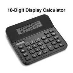 TRU RED Staples 10-Digit Battery/Solar Powered Basic Calculator Black (TR250/ST250-CC)