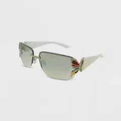 Women's Rimless Butterfly Wrap Sunglasses - Wild Fable&trade; White