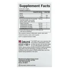 Natural Factors RxOmega-3 Ultra Strength, 60 Softgels (1,075 mg per Softgel)