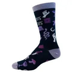 Crazy Dog Women's Hocus Pocus Occult Socks Funny Halloween Part Tarot Card Spirits Ghost Graphic Novelty Footwear