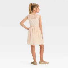 Girls' Sleeveless Embroidered Dress - Cat & Jack&trade; Ivory