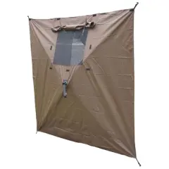 CLAM Quick-Set Wind and Sun Panel Attachment for Escape Sport Screen Shelter Canopy Tent with Carrying Bag, Accessory Only, Brown (4 Pack)