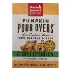 The Honest Kitchen Pumpkin Pour Overs Chicken and Pumpkin Stew Meal Enhancer For Dogs - Case of 12/5.5 oz