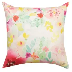 Manual Woodworks and Weavers Patriotic Outdoor Throw Pillow &ndash; &ldquo;The Real Heroes&rdquo; Military Tribute Cushion