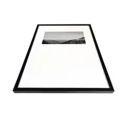 18" x 24" B&W Layered Landscape Weighted Mat Framed Wall Print - Threshold&trade; designed with Studio McGee