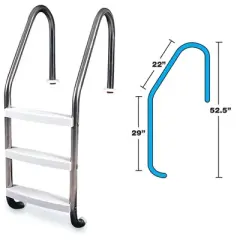 Swim Central Stainless Steel Ladder Standard, 58-Inch