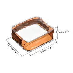 Unique Bargains Travel PVC Toiletry Bag Cosmetic Bag with Zipper for Travel