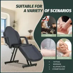 FDW Massage Table Multipurpose 73 inch Spa Bed Folding Massage Chair Height Adjustable Lightweight Beauty Bed Spa Salon Bed Tattoo Chair