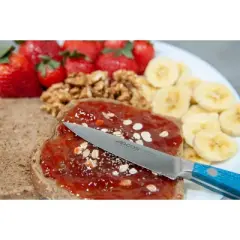 Arcos Brooklyn Paring Knife Blue: Forged Stainless Steel Blade, Resin Handle, 4" Blade Length, Hand Wash, 10-Year Warranty