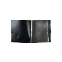 JAM Paper 10-Pocket Heavy Duty Folders Black 3/Pack (389MP10blc) 389MP10BLC