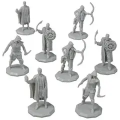 Monster Protectors Unpainted Fantasy Bandit Mini Figures for D&D - 1", 8 Pieces