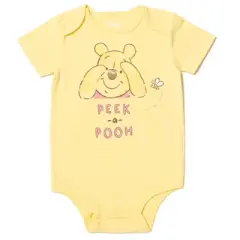 Disney Winnie the Pooh Tigger Winnie the Pooh Baby 4 Pack Snap Bodysuits Newborn to Infant 