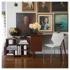 Leon Mid Century Desk Walnut - Angelo:HOME