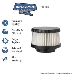 Dirt Devil Royal Classic HandHeld Vac Style F9 Hepa Filter Generic Part # F283