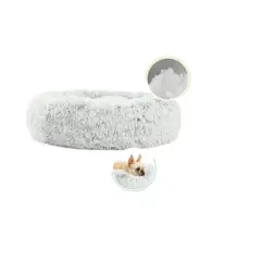 Best Friends by Sheri Donut Shag Dog Bed - 23"x23" - Frost