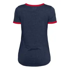 MLB Minnesota Twins Women's Heather Bi-Blend Ringer T-Shirt