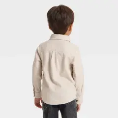 Toddler Boys' Long Sleeve Woven Button-Down Shirt - Cat & Jack&trade;