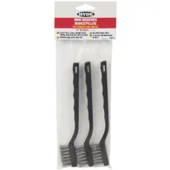 Hyde 10 in. L Stainless Steel Mini Bristle Brush