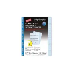 Blanks/USA 8 1/2 x 11 60 lbs. K1 Features Box Security Paper Copy Blue KK12A1CPBL