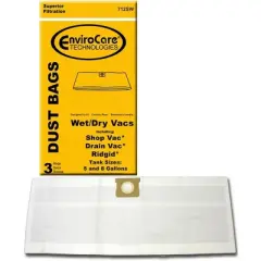 Shop Vac Type E 5-8 Gallon Wet Dry Vacuums Micro Filtration Vacuum Cleaner Dust Bags 3 pack