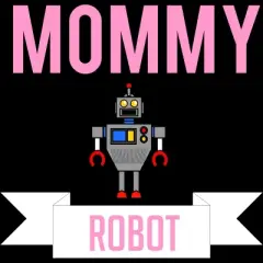 Women's Design By Humans Mommy Robot By Cypryanus Racerback Tank Top
