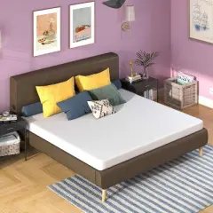 BestMassage 5 Inch Mattress Bamboo Charcoal Memory Foam Mattress Medium Firm Mattress CertiPUR-US Certified