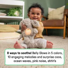 Ingenuity Sylvi Plush Soother, Activates With Cries and Motion, Lights, Music, Attaches to Pacifier