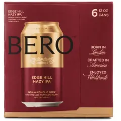 BERO Brewing Edge Hill Hazy IPA Non-Alcoholic Beer - 6pk/12 fl oz Cans