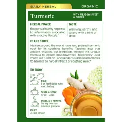 Traditional Medicinals Turmeric with Meadowsweet & Ginger - 16ct