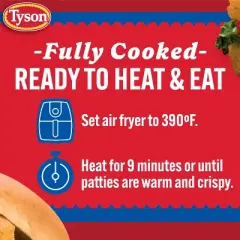Tyson All Natural Chicken Breast Patties - Frozen - 23oz