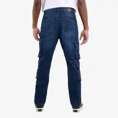 X RAY Men's Straight Leg Cargo Jeans