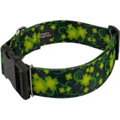 Country Brook Petz HossFit Jr Wide Deluxe Dog Collar - Irish Pride Collection