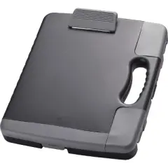 Officemate - Portable Clipboard - Storage Case - Storage for Stationary - Charcoal - 1 Each