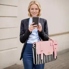 Laptop Bag for Women, 15.6 inch Slim Computer Briefcase Sleeve Case