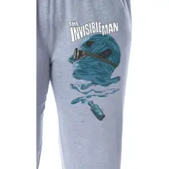 Universal Monsters Womens' The Invisible Man Sleep Jogger Pajama Pants Grey