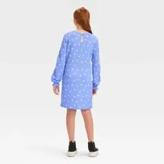 Girls' Long Sleeve Textured Woven Dress - art class&trade;