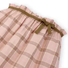Hope & Henry Girls' Gathered Skirt with Ribbon, Kids