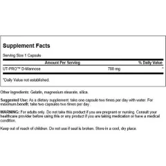 Swanson Dietary Supplements D-Mannose 700 mg 60 Caps