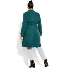 Women's Plus Size So Chic Coat - alpine | CITY CHIC