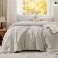 Bedsure Comforter Set &ndash; Soft & Warm Imitation Washed Cotton Bedding for All Seasons